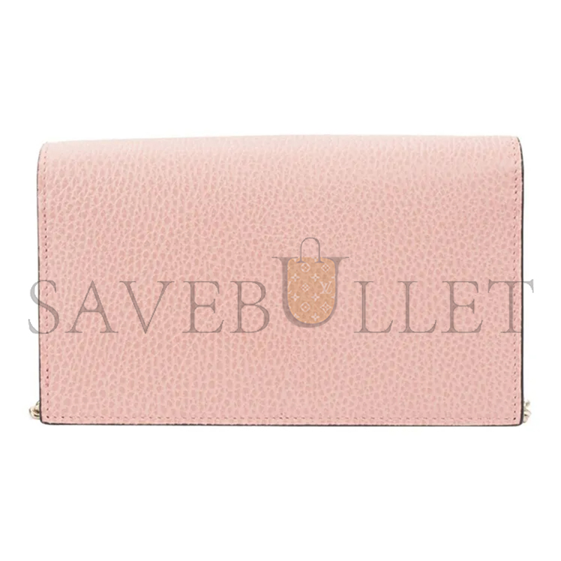 GUCCI DOLLAR CALFSKIN INTERLOCKING G CHAIN WALLET 510314 (20*13*6cm)